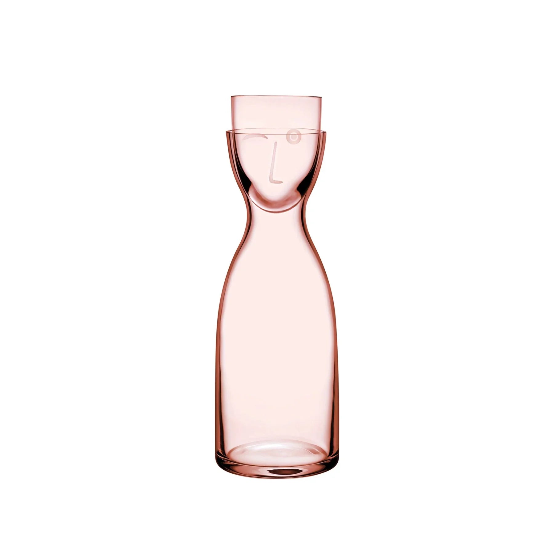 Mr. & Mrs. Night Water Set Tall Dusty Rose
