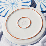 Candy Cane Stripes Dinner Plate, Sky Blue