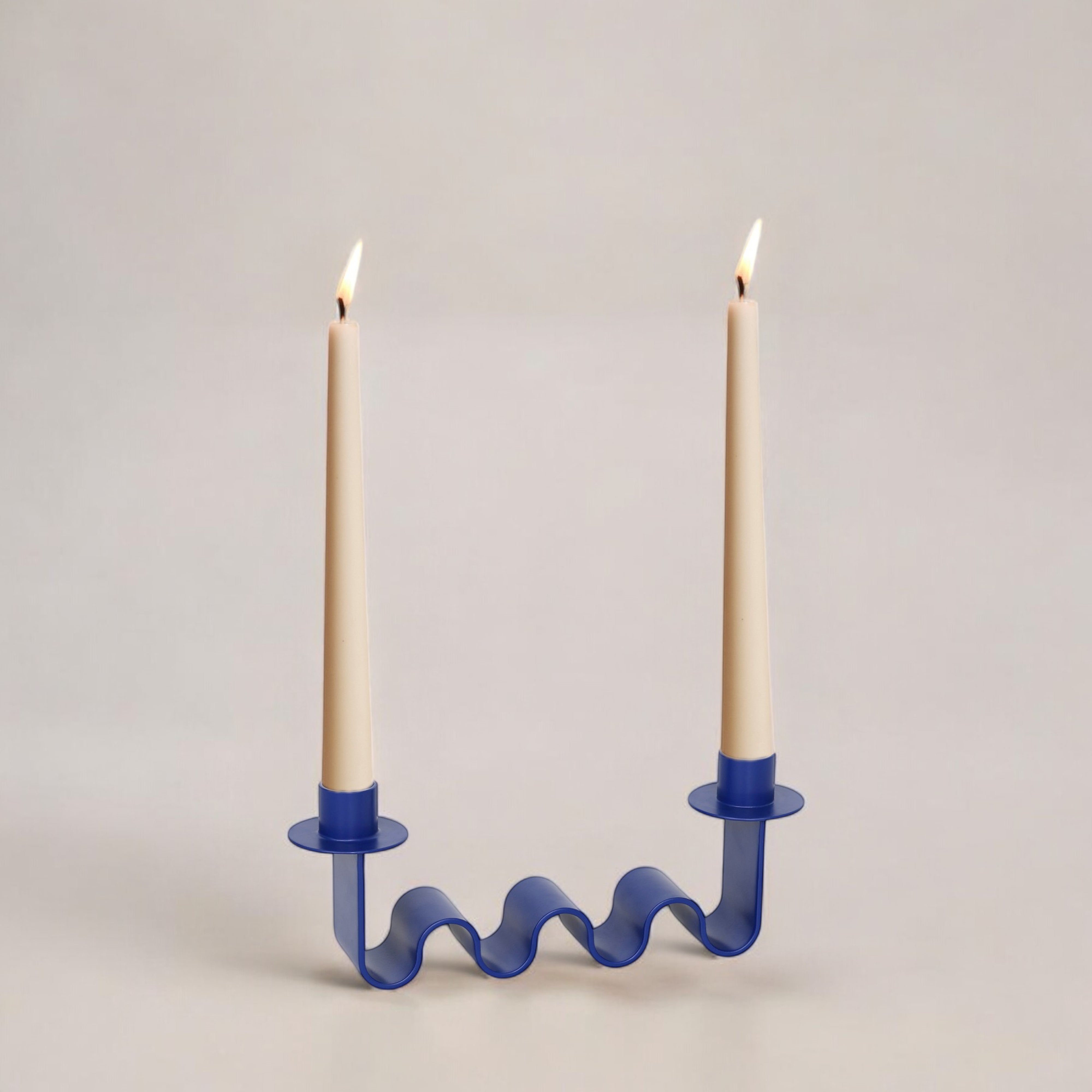 Helen Electric Blue Candle Holder