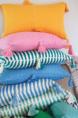 Antigua Pillow in Bubblegum Pink Solid