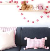 Antigua Pillow- Naturally Dyed Faded Pink