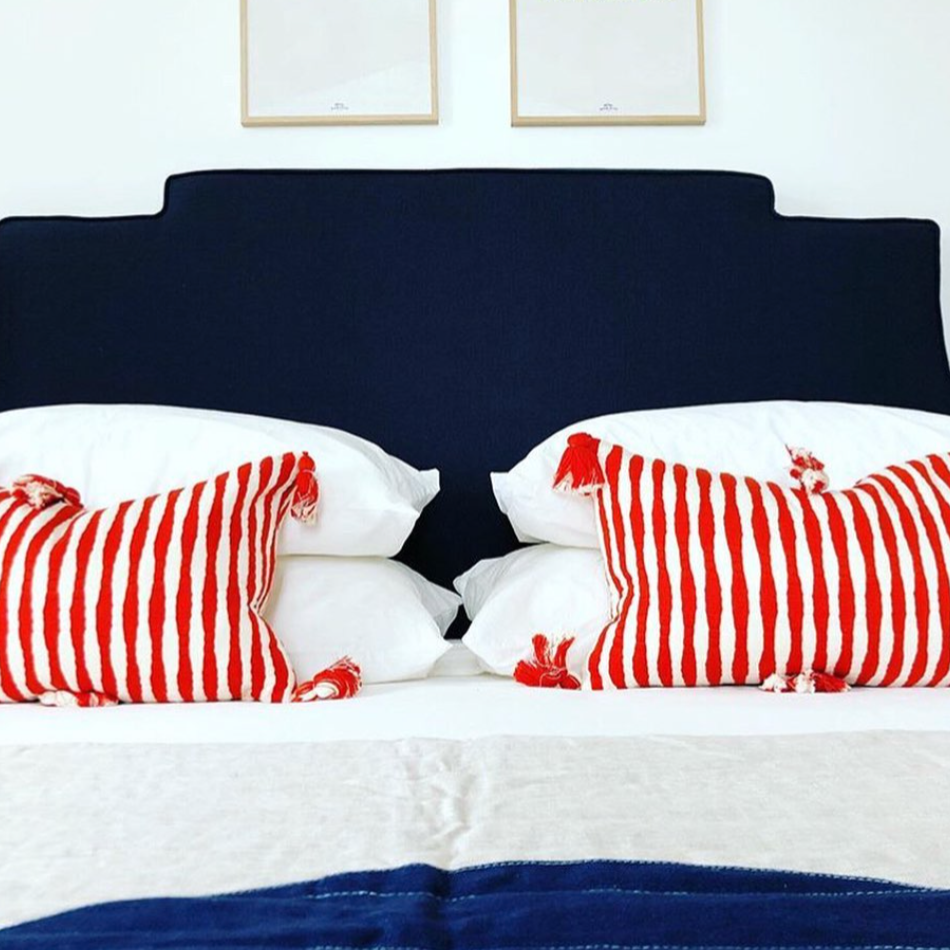 Antigua Pillow in Tomato Red