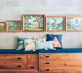 Antigua Pillow in Faded Indigo
