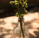 Pebbled Glass Bottles (Set of 2)