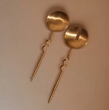 Elisa Servers in Brass (Set of 2)