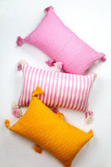 Antigua Pillow in Bubblegum Pink Striped