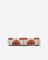 Palm Leaf Embroidered Bolster Pillow