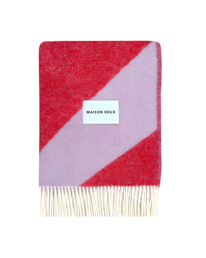 Swirl Blanket Lilac Scarlet