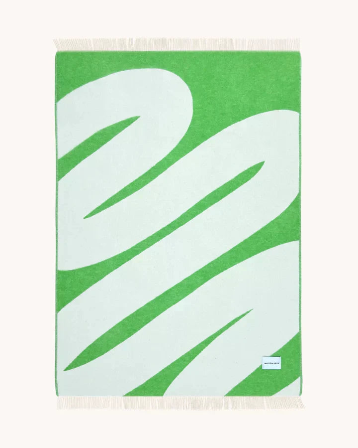 Swirl Blanket White Apple