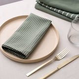 To Each Their Own Napkin Set in Kale & White