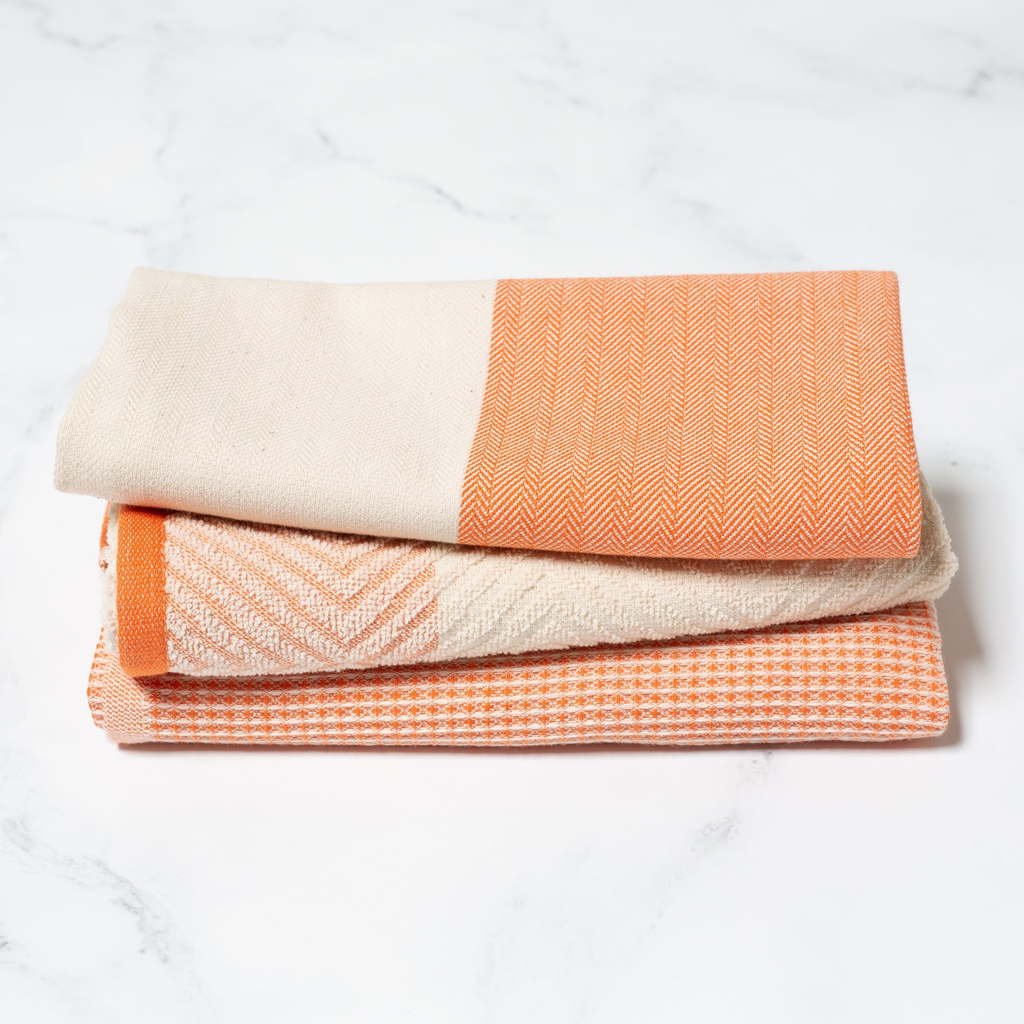 Kitchen Towel Set in Persimmon S/3