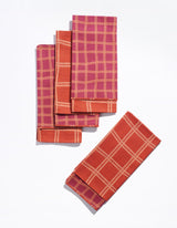 Dinner Napkins Double Sided Grid - High Season