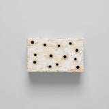 Ceramic Frog Block, White Patina