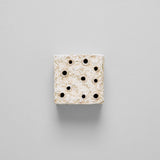 Ceramic Frog Block, White Patina