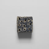 Ceramic Frog Block, Grey Patina