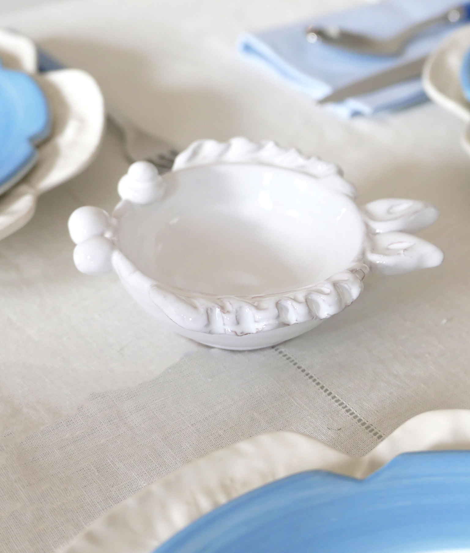 Petit Poisson Bowl, Winter White