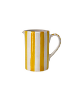 Salerno Jug, Bold Amber Stripe