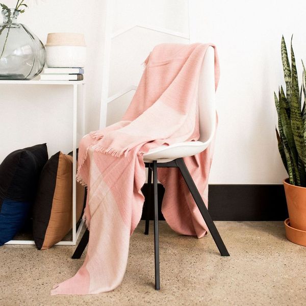 Rosa Herringbone Merino Throw