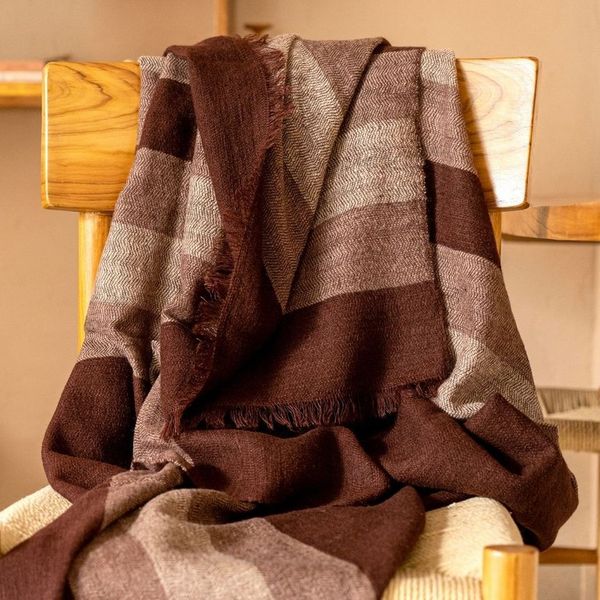 Resin Herringbone Merino Throw