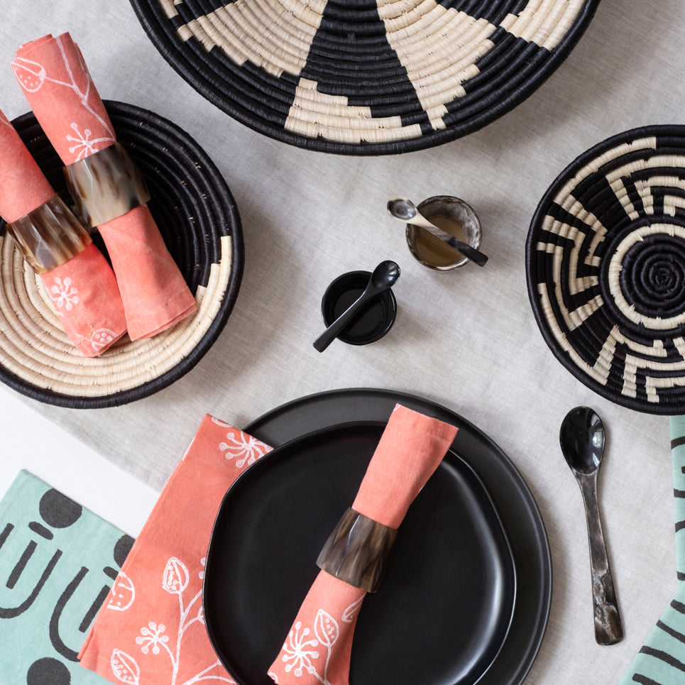 Horn Mini Salt Cellar with Spoon