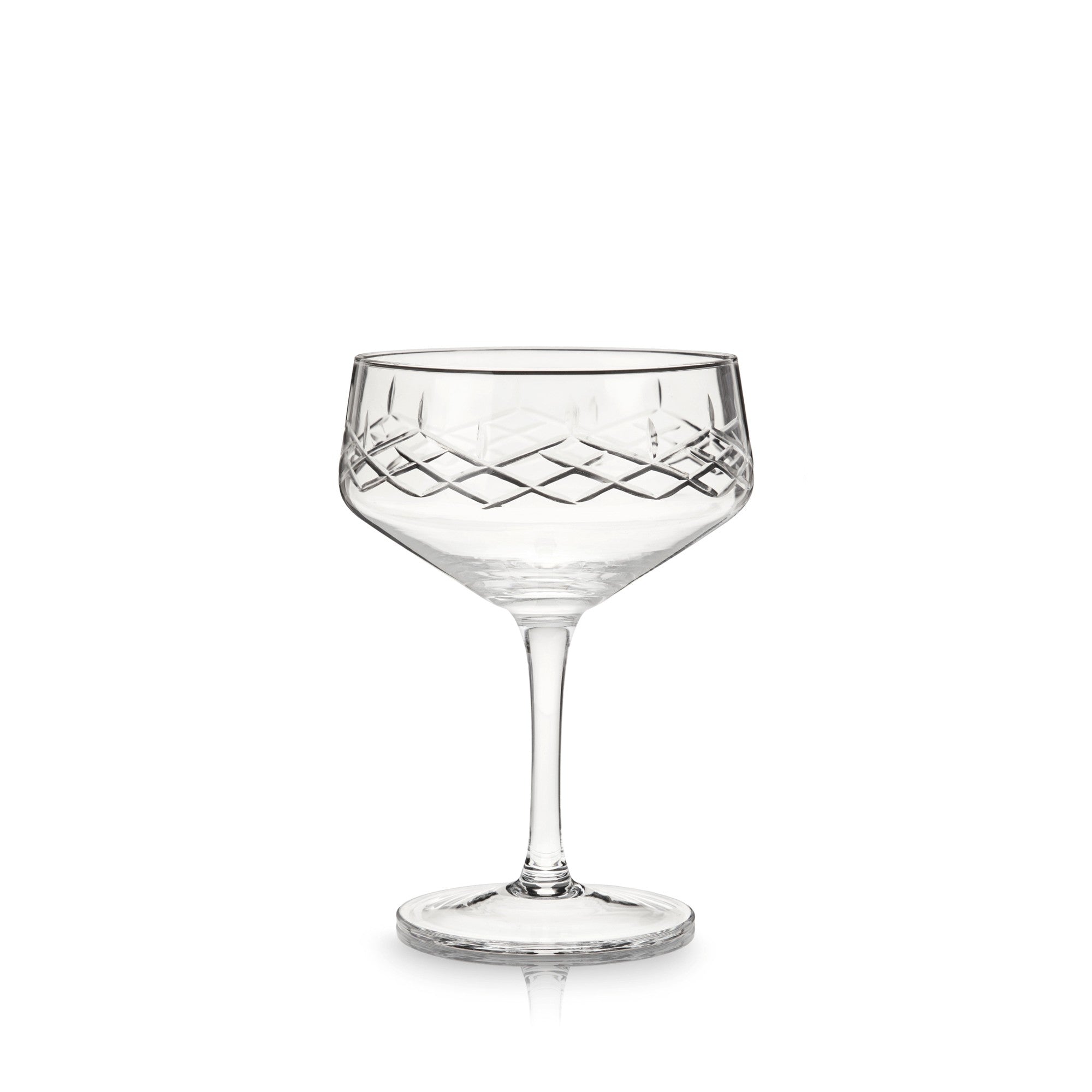 Admiral Crystal Coupe Glasses, S/2