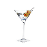 Admiral Crystal Martini Glasses, S/2
