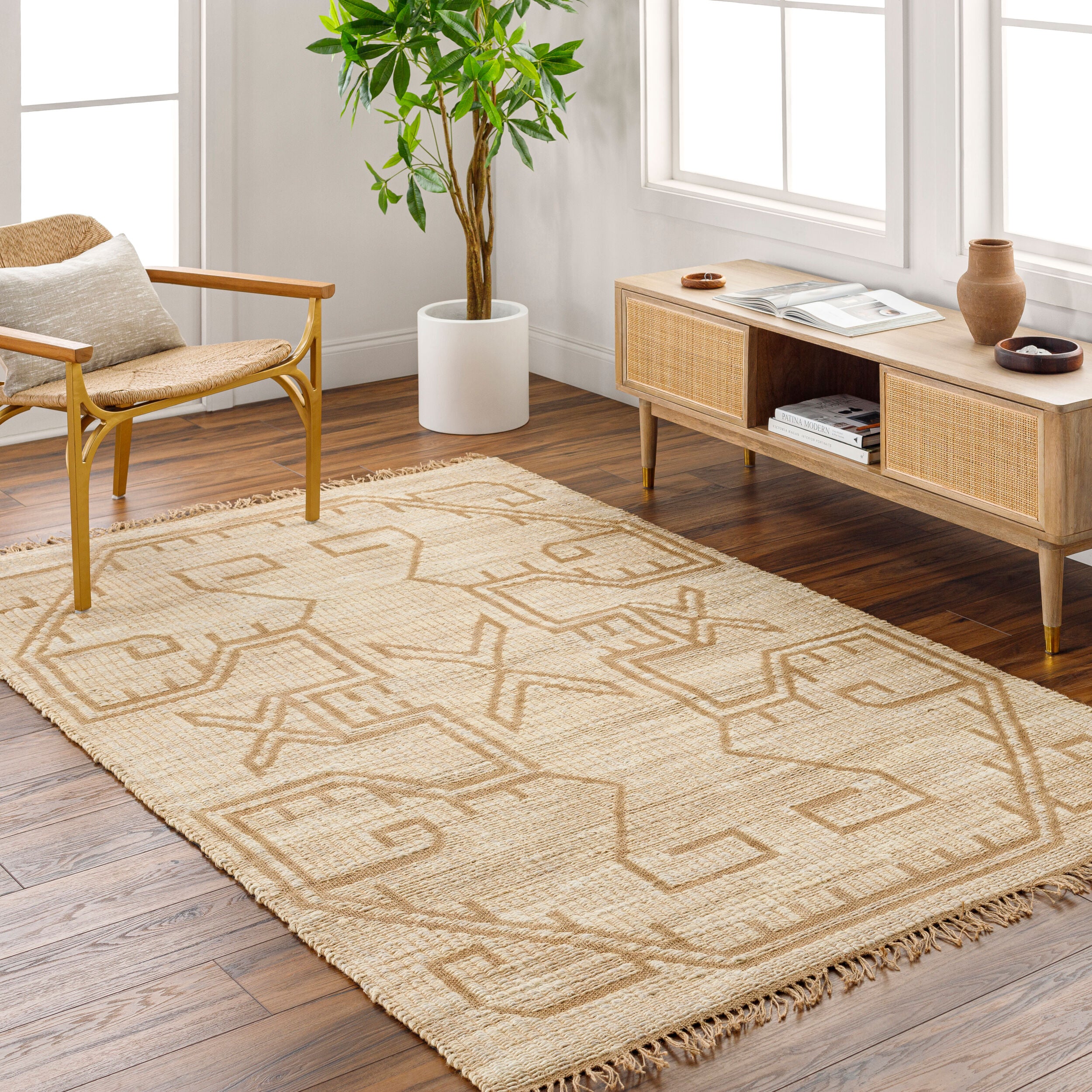 Alex Handmade Jute Pattern Rug