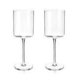 Laurel Crystal White Wine Glasses, S/2