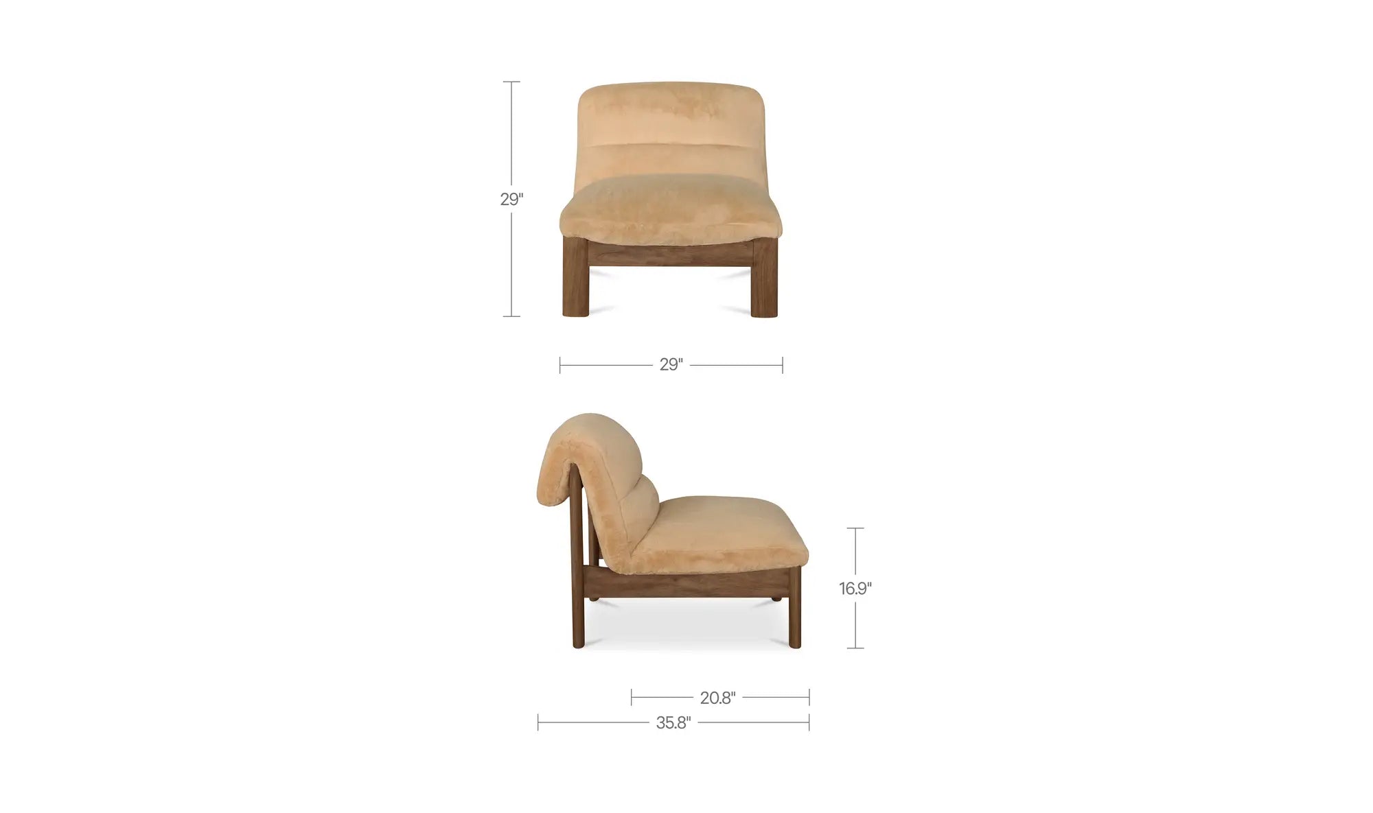 Pierce Accent Chair | Faux Fur