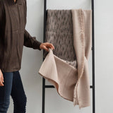 Flo Brown Merino Textured Handloom Throw