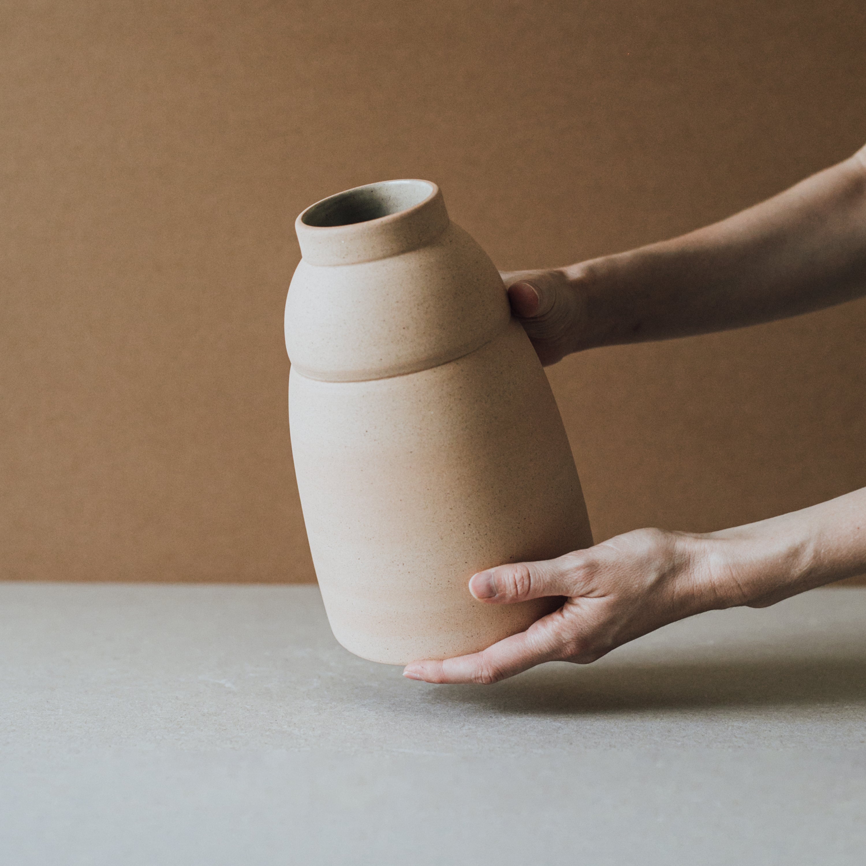 Chubby Vase in Terracotta Claro