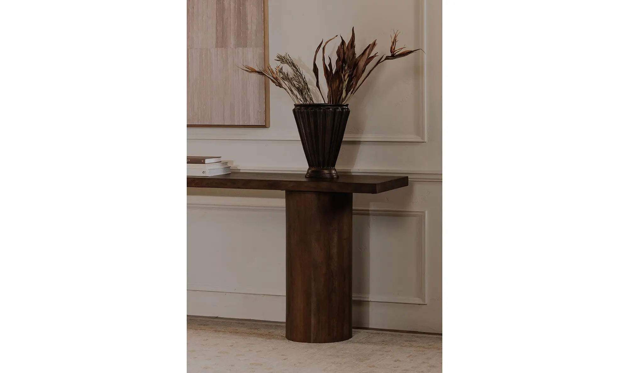 Hadley Console Table in Warm Brown