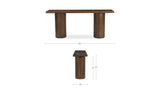 Hadley Console Table in Warm Brown