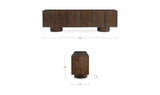 Hadley Media Unit in Warm Brown
