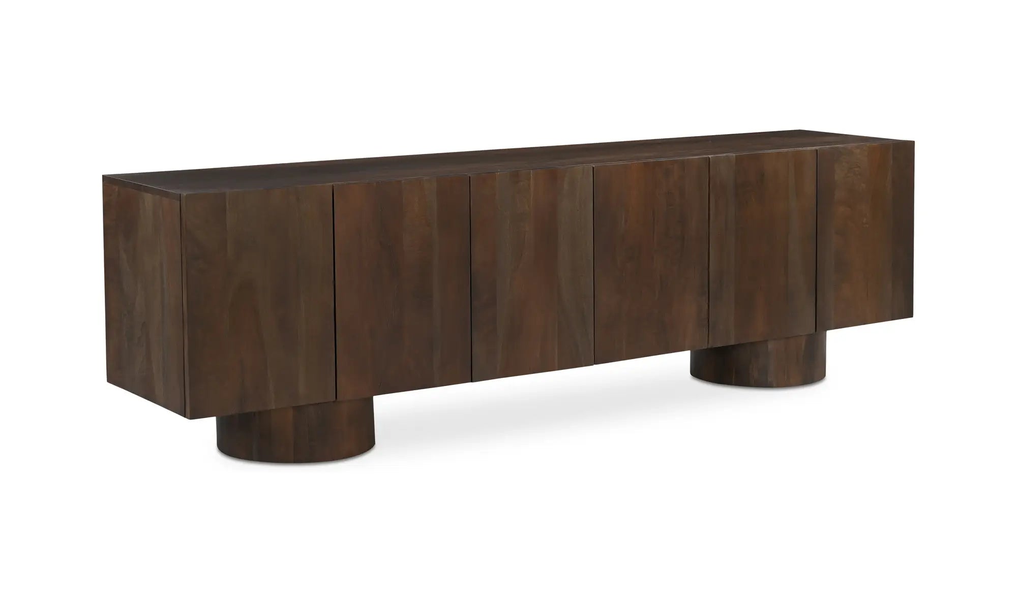 Hadley Media Unit in Warm Brown