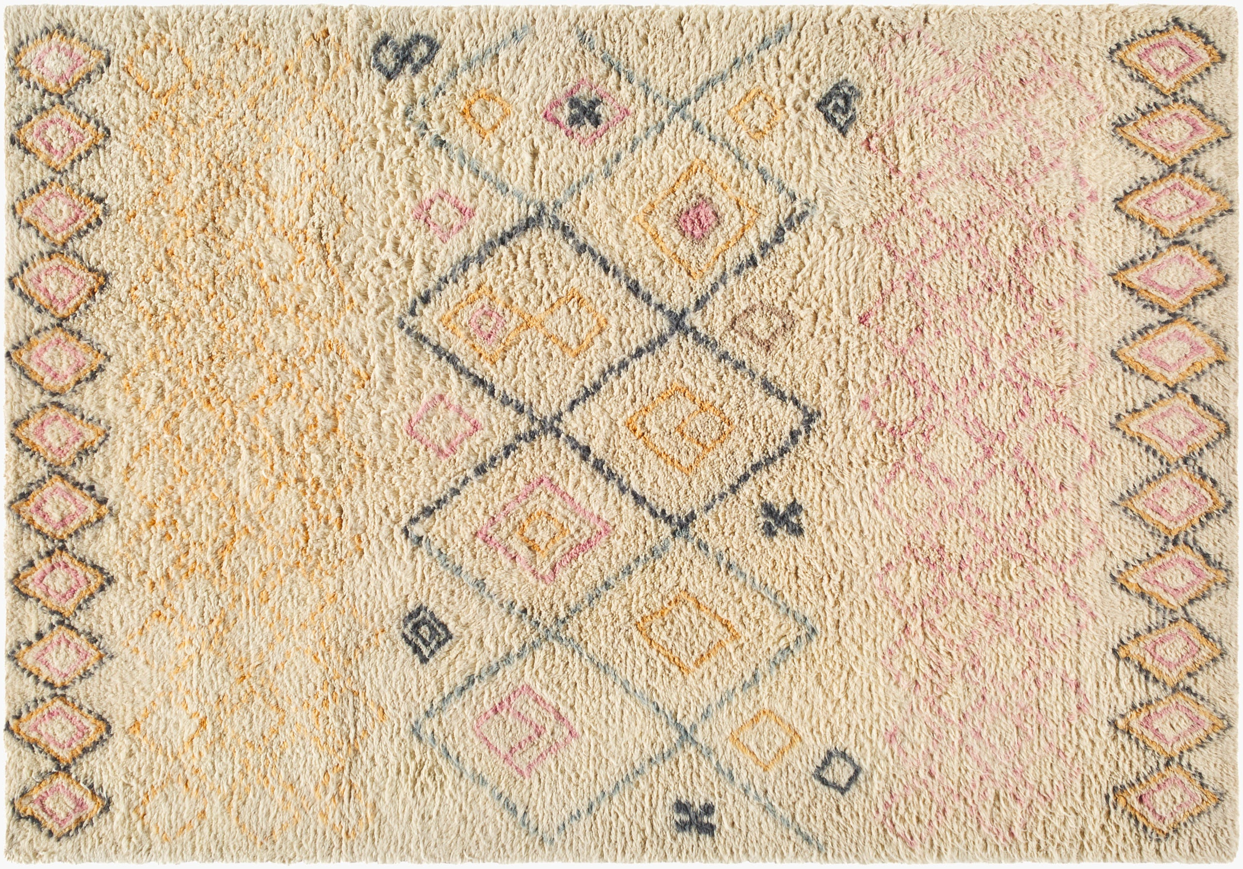 Beni Moroccan Rug in Multi Diamond