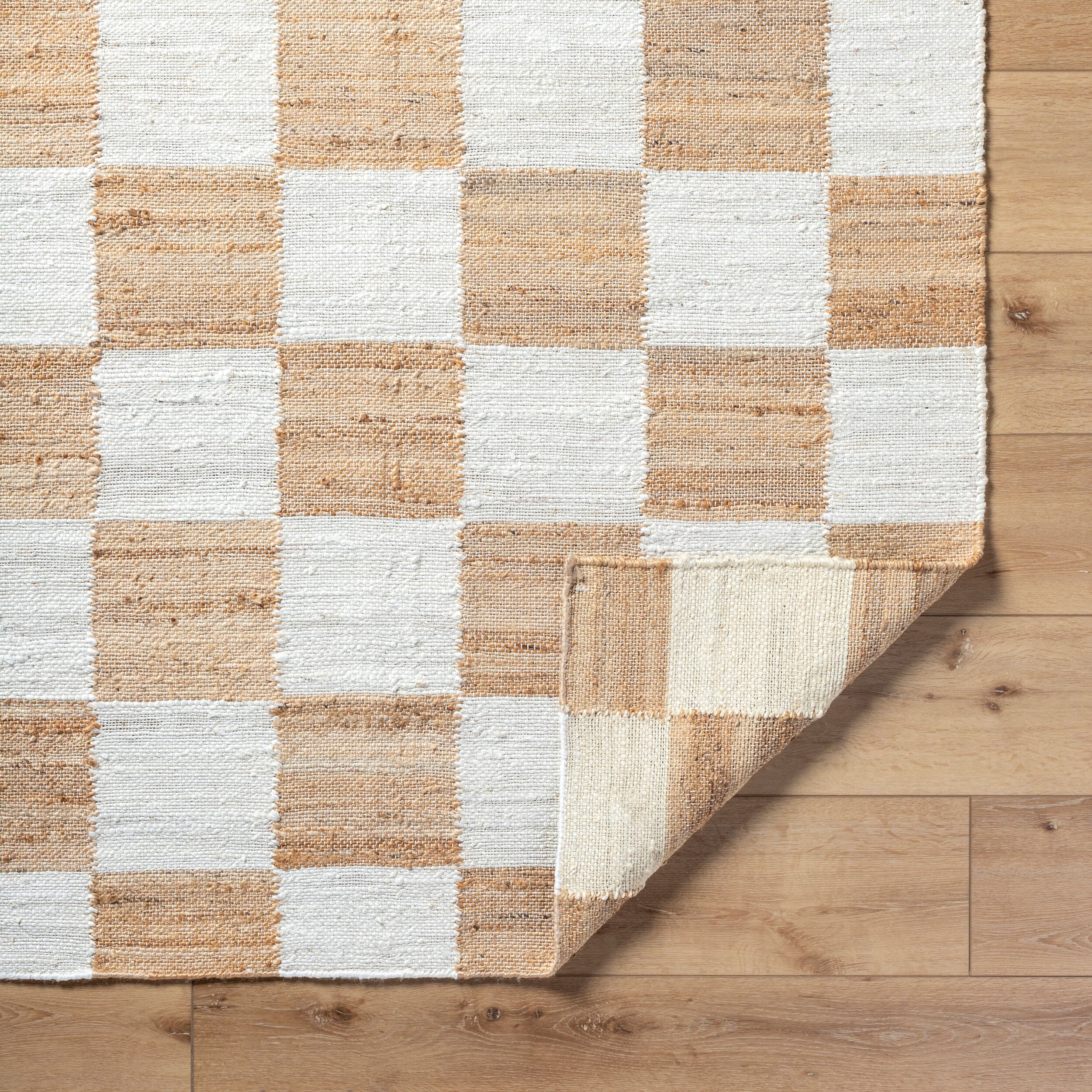 Kamey Checkered Jute Rug