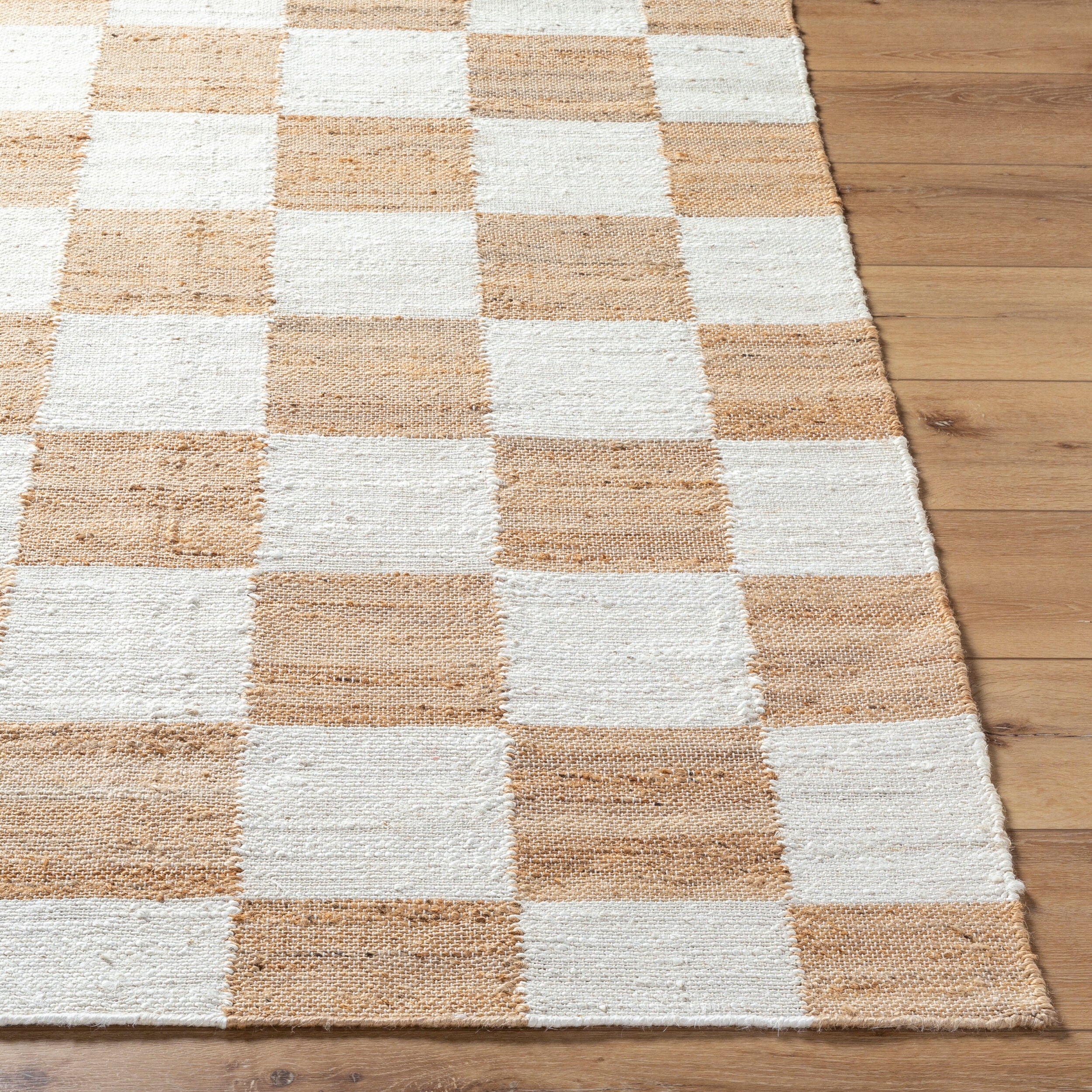 Kamey Checkered Jute Rug