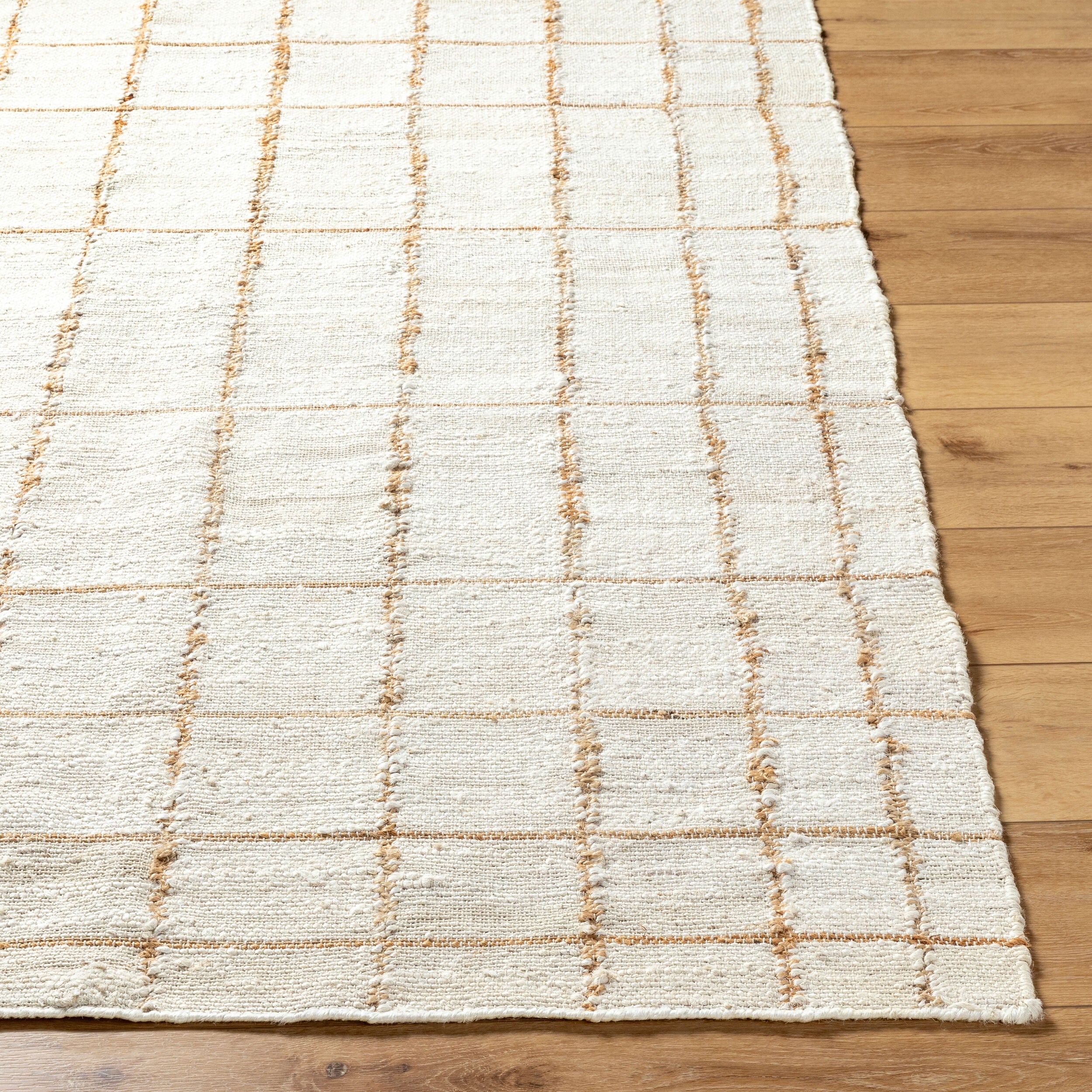 Kamey Gridline Jute Rug