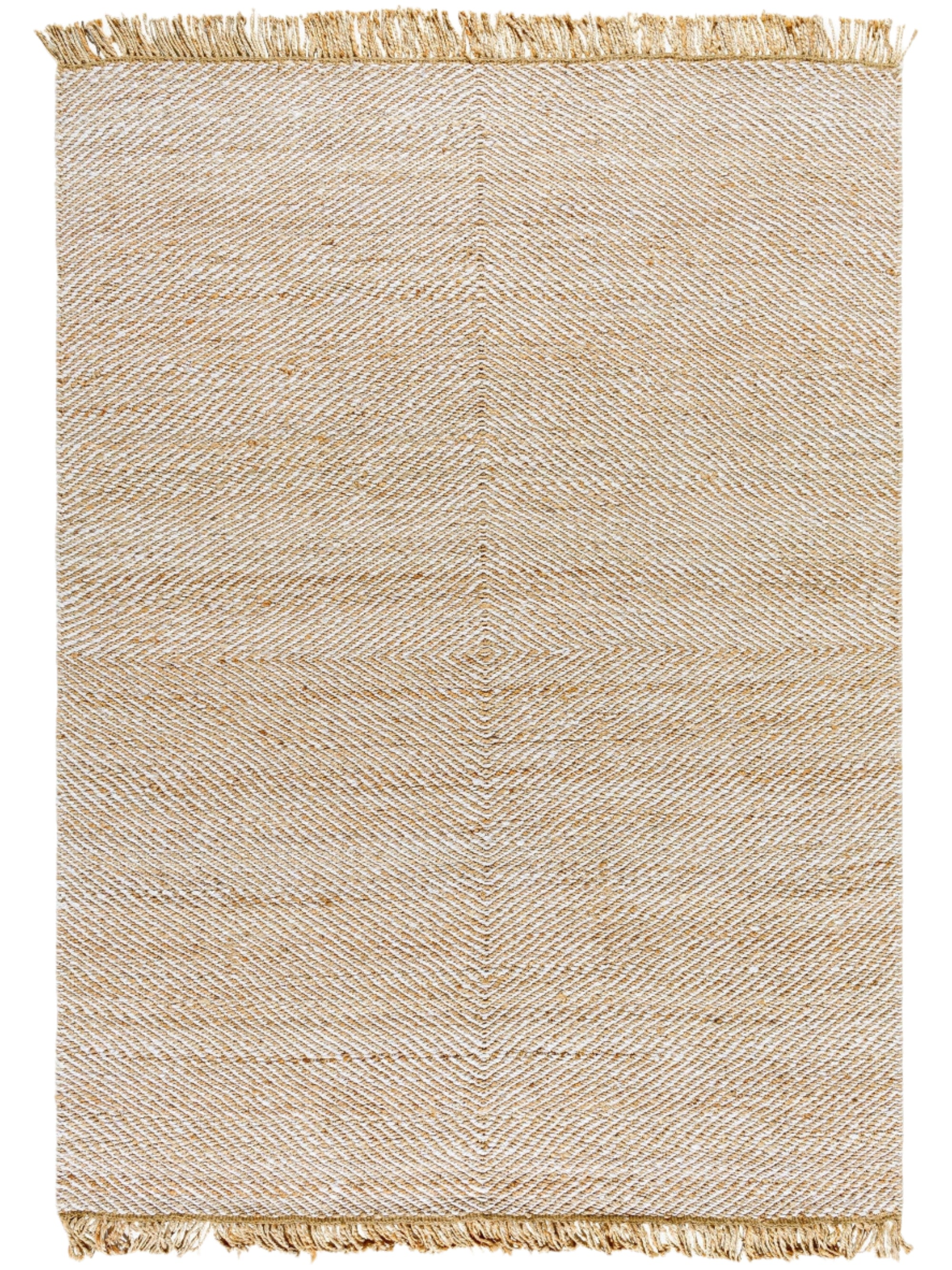 Kamey Fringe Jute Rug