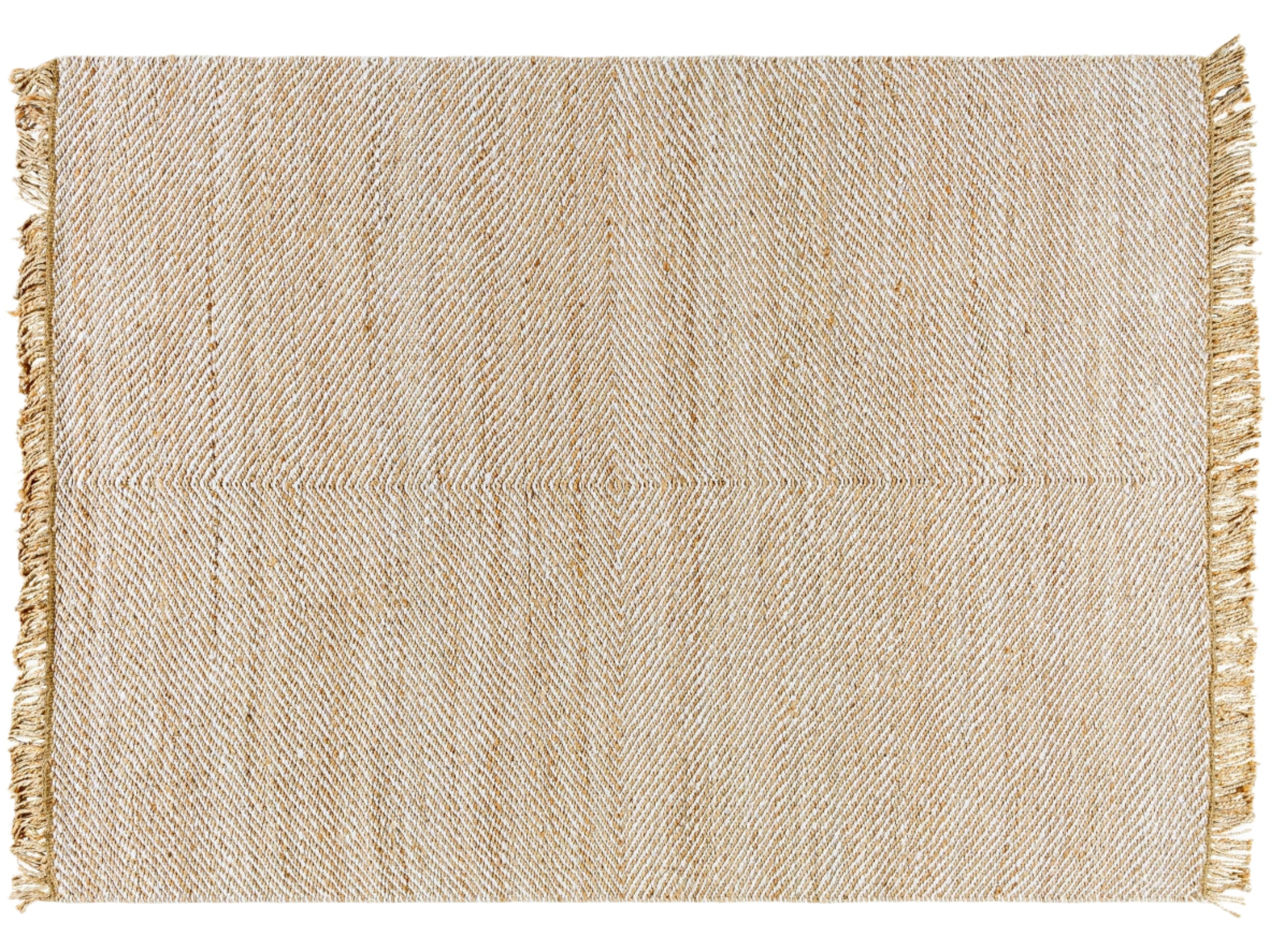 Kamey Fringe Jute Rug
