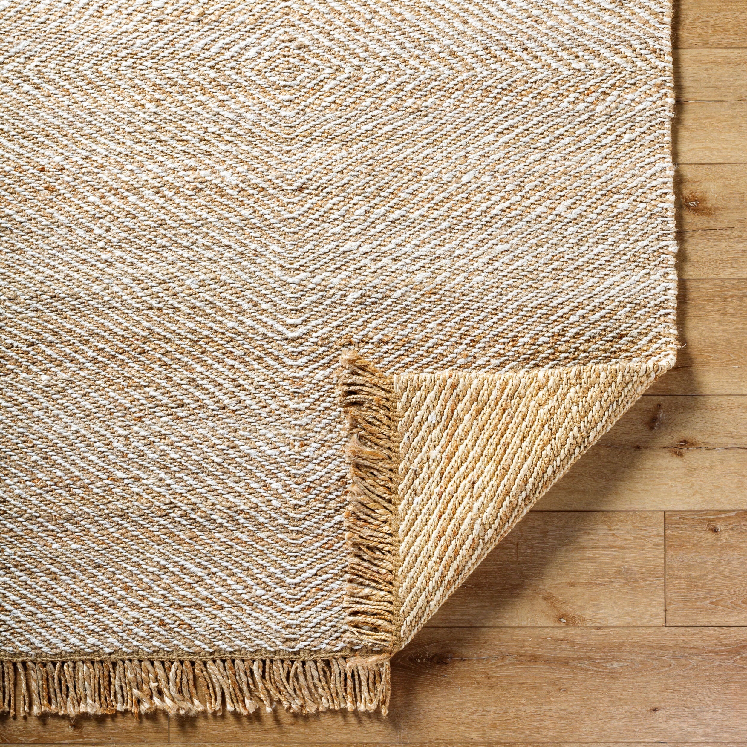 Kamey Fringe Jute Rug