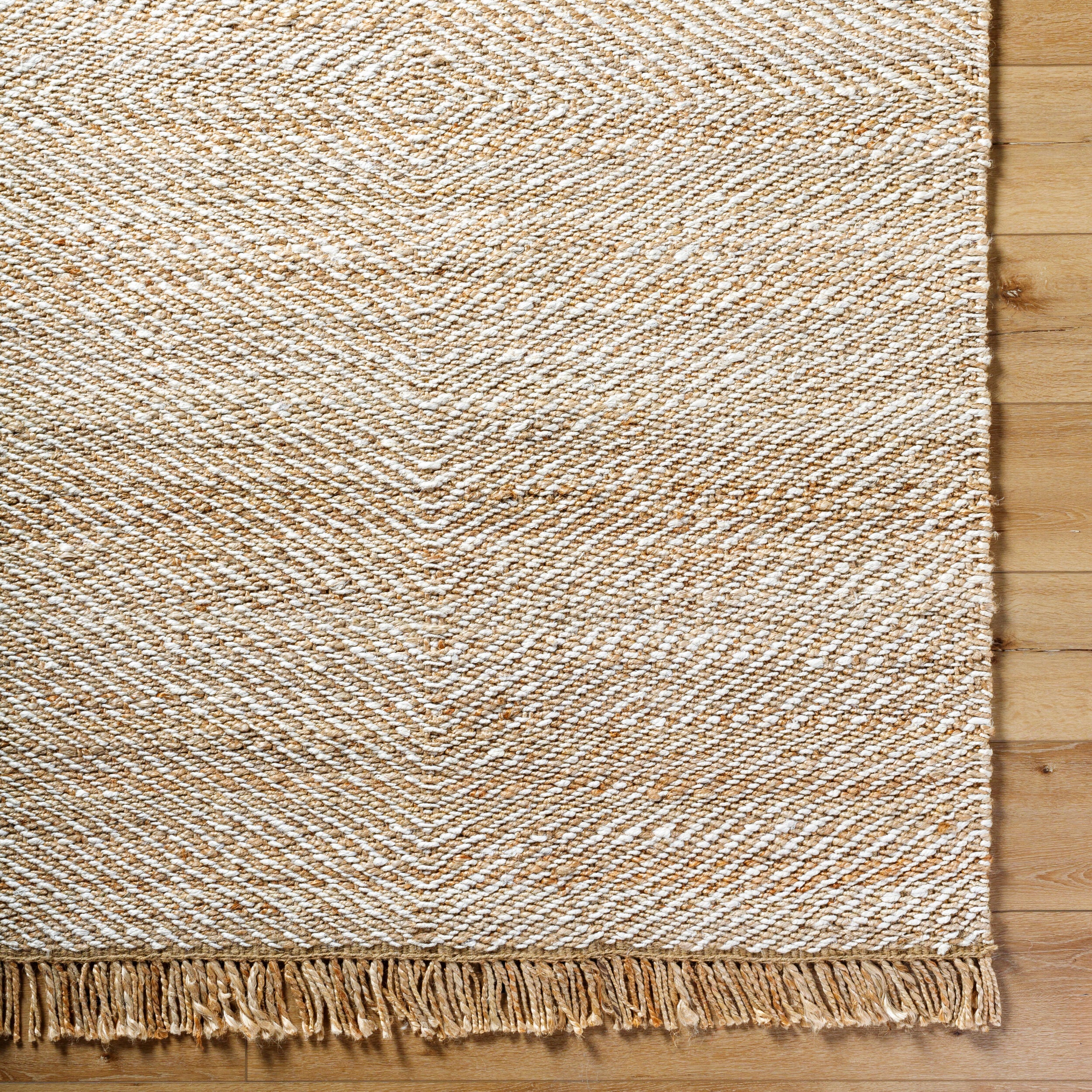 Kamey Fringe Jute Rug