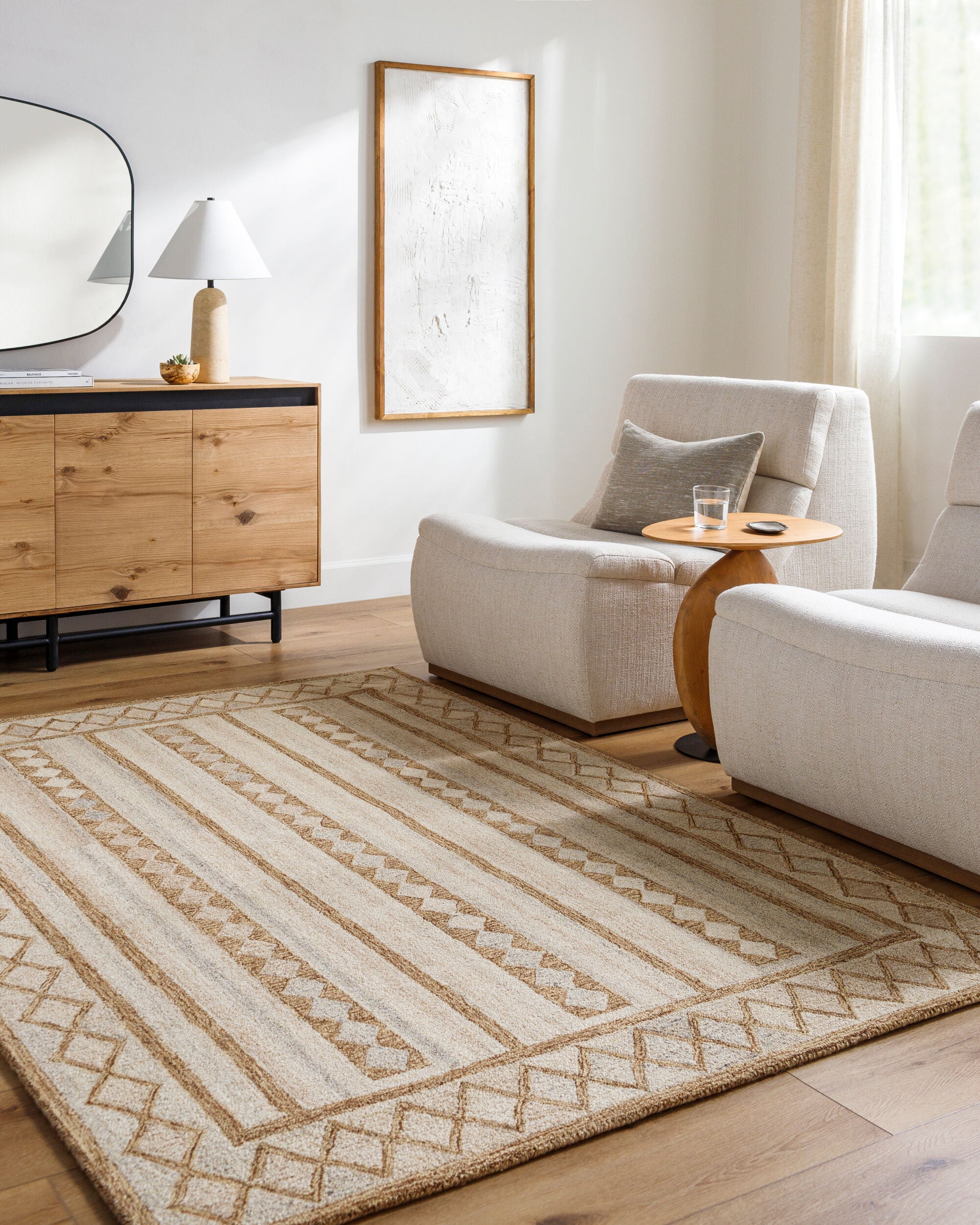 Bournemouth Handmade Multi Diamond Rug