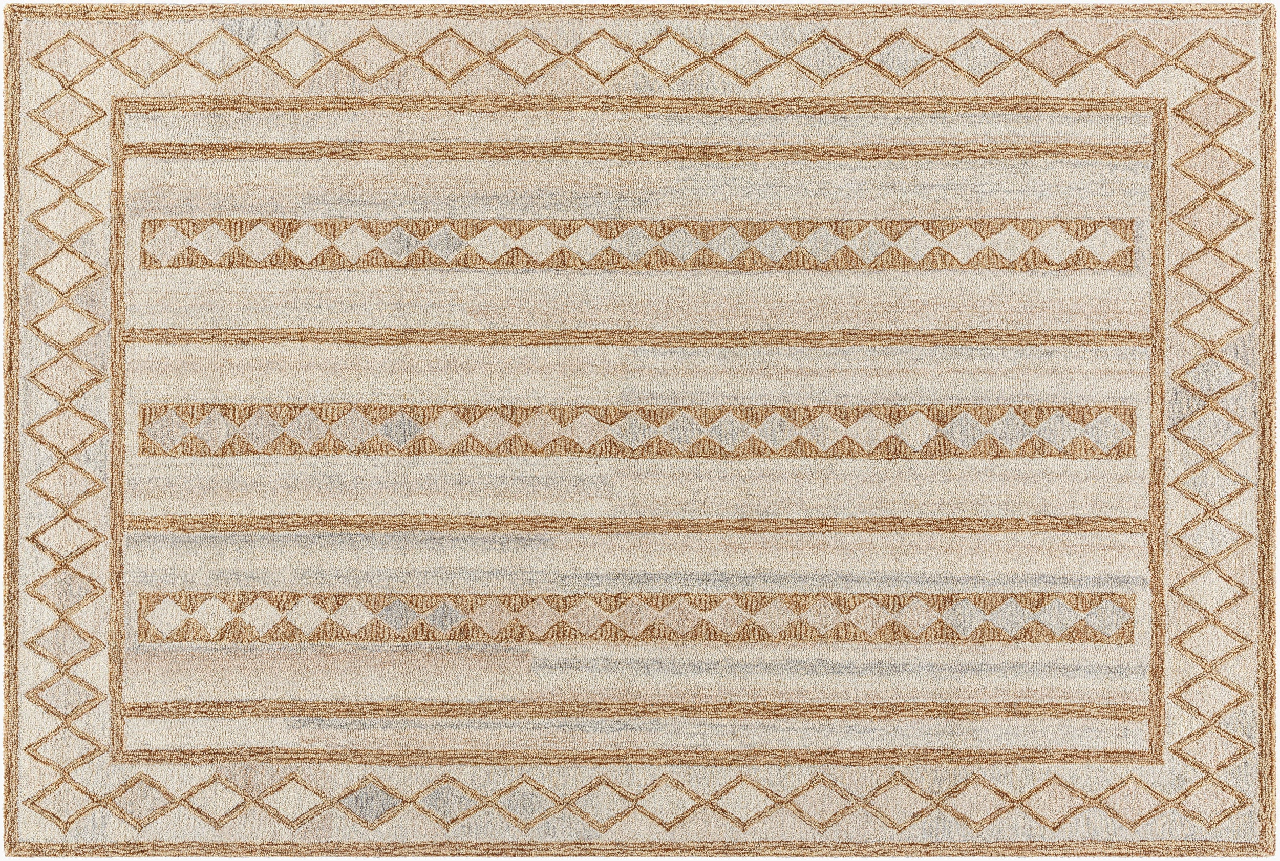 Bournemouth Handmade Multi Diamond Rug