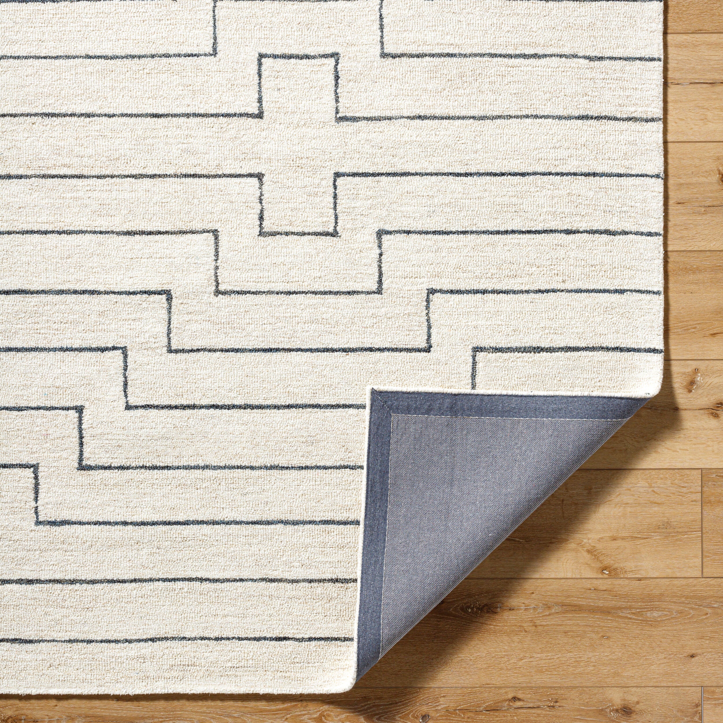 Bournemouth Handmade Lined Cream Rug