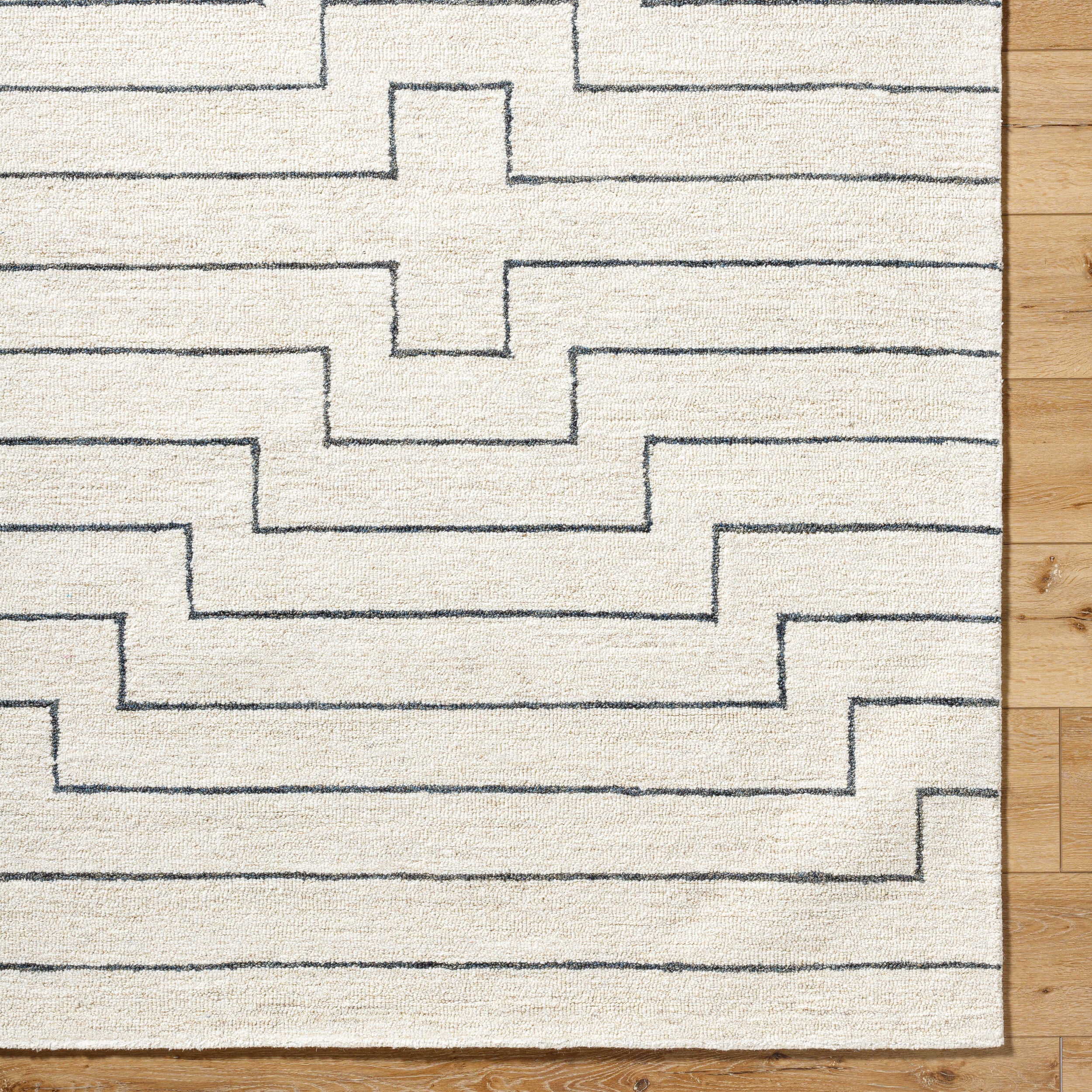 Bournemouth Handmade Lined Cream Rug