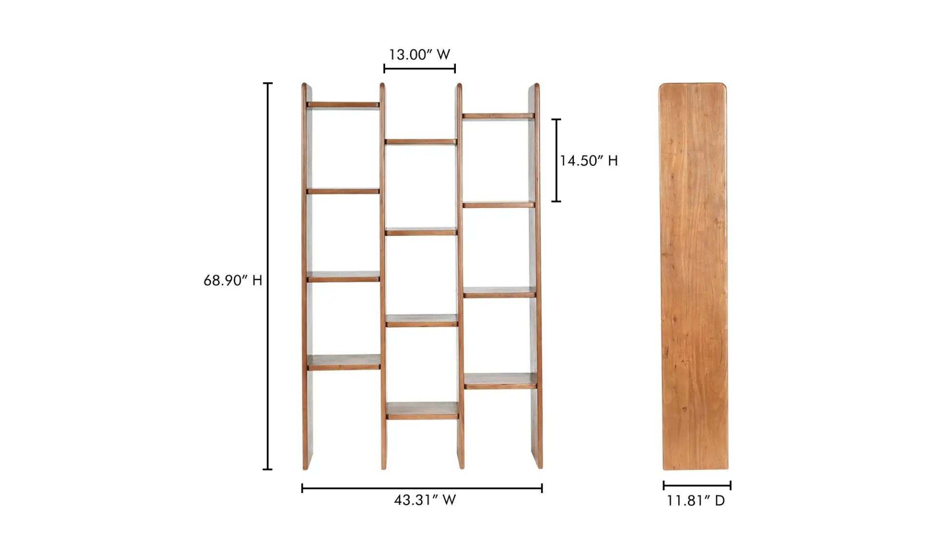 Orson Bookcase in Brown