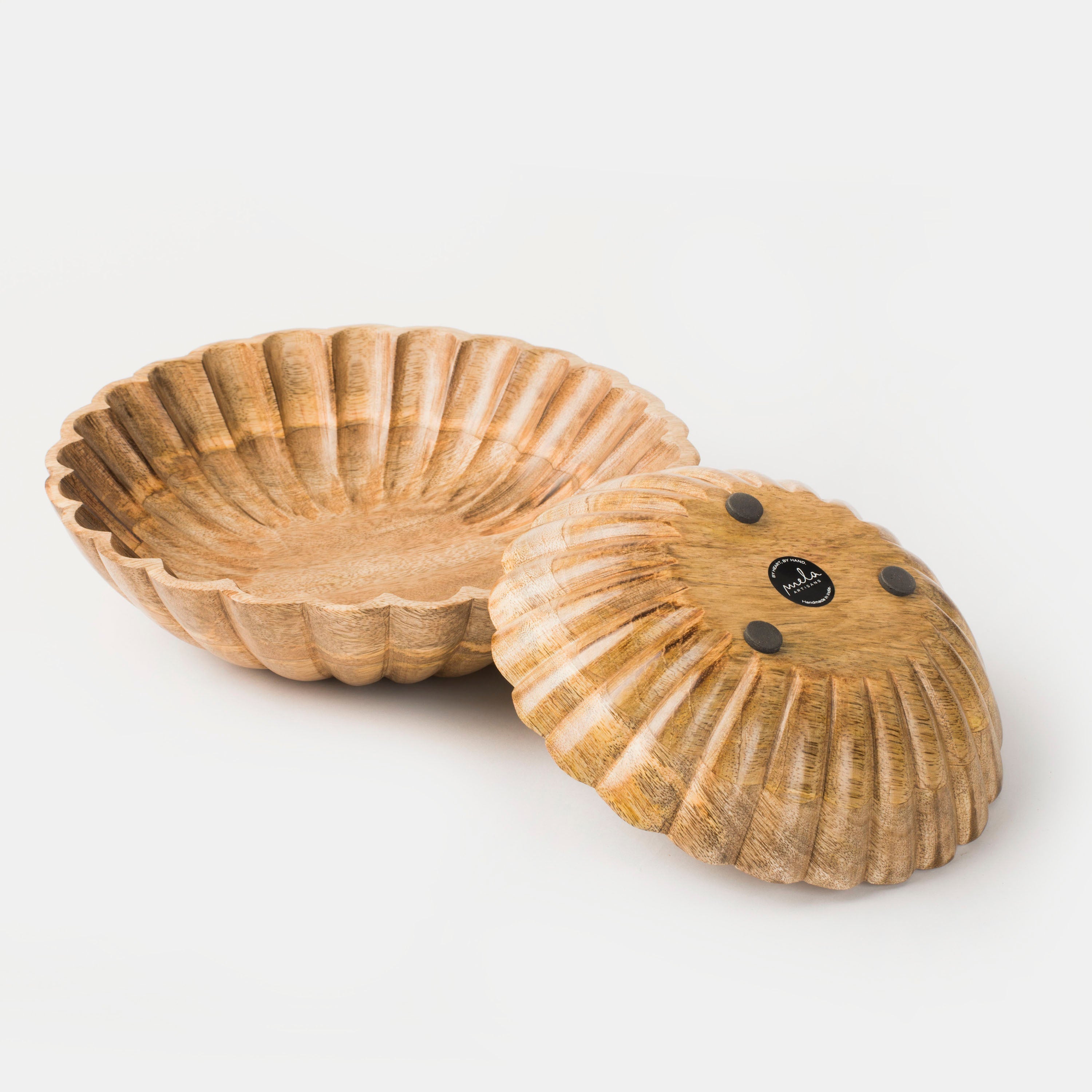 Scallop Serenity Bowl Set in Natural