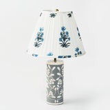 Floral Vines Table Lamp in Grey